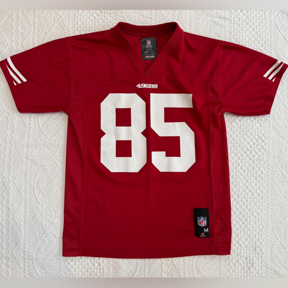 Vernon Davis #85 SF 49ers NFL Nike Red Jersey Youth Medium 10 12